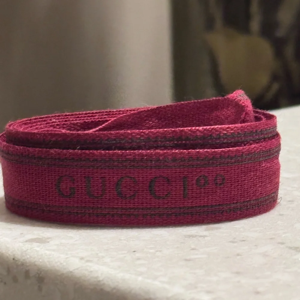 Gucci Burgundy & Green Ribbon